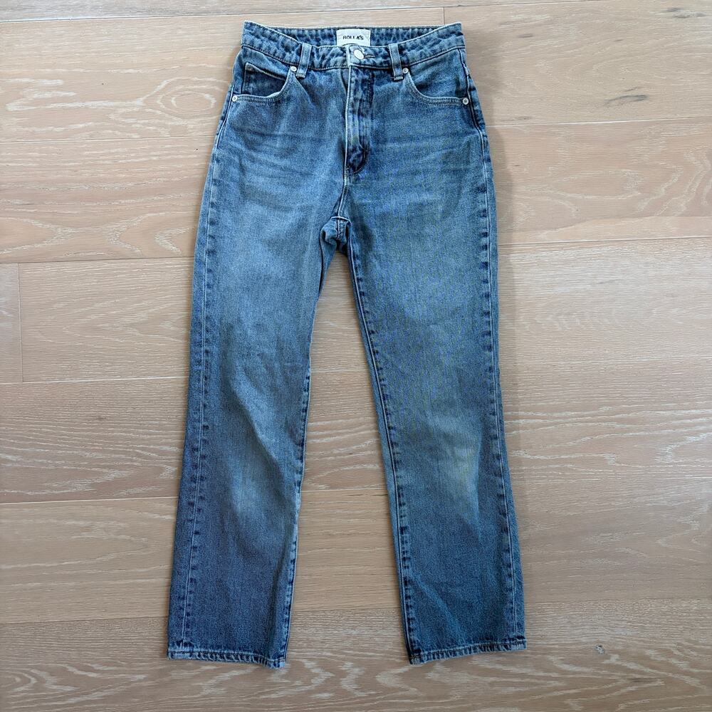 Rolla's Original High Rise Straight Denim Jeans sz 25